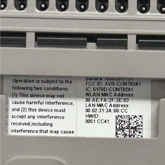 Trane TCONT624AS42DAA Touchscreen Comfort Control Thermostat XL624 - Picture 3 of 3